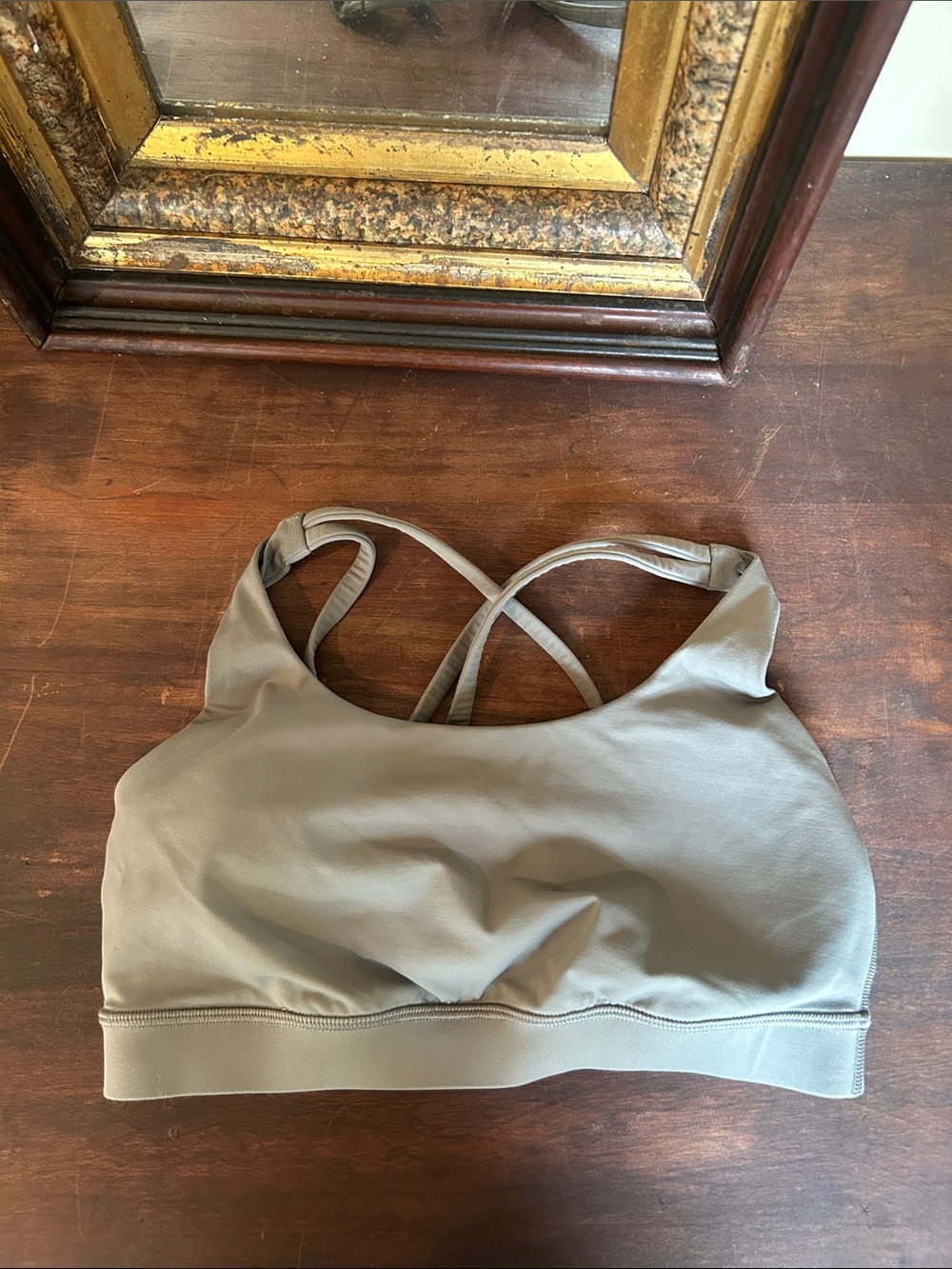 lululemon Energy Bra Medium Support Sports Bra Size 6 Green